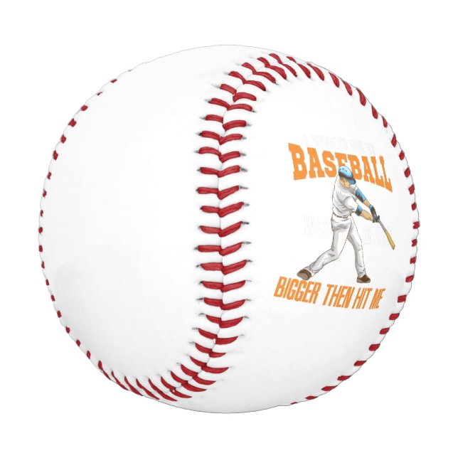 Baseball - Baseball wird größer (Schrägansicht)