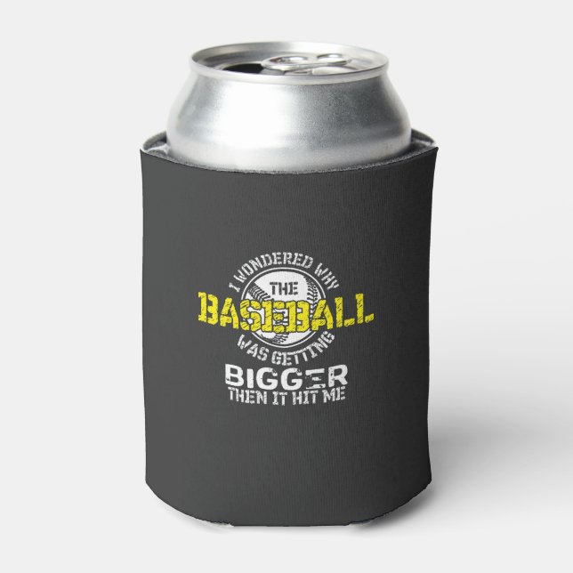 Baseball - Baseball wird größer Dosenkühler (Kanne Vorderseite)