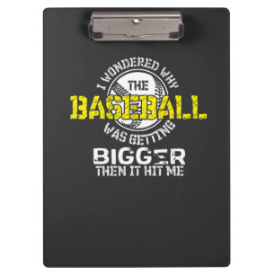 Baseball - Baseball wird größer Klemmbrett