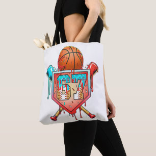Baseball Basketball Trikotnummer 67 Drip Sports Tasche