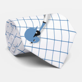 Baseball Bat Ball Helmet Blue Karo Necktie Krawatte