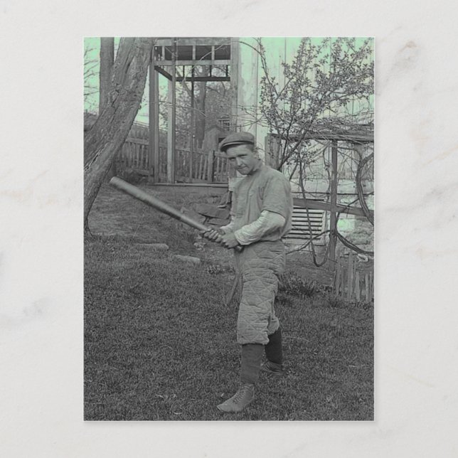 \Baseball Bat Fotografy Vintag Vatertag Postkarte (Vorderseite)