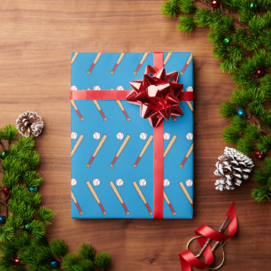 Baseball-Bat mit Kugelmuster Geschenkpapier