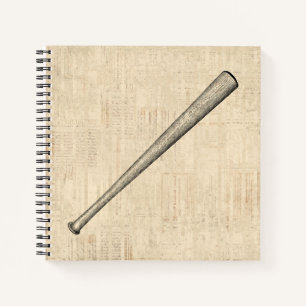 Baseball Bat Sports Art Design Notizbuch