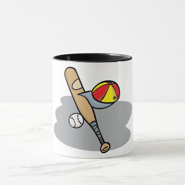 Baseball-Bat- und Ball-Tasse Tasse (Von Creator hochgeladen)