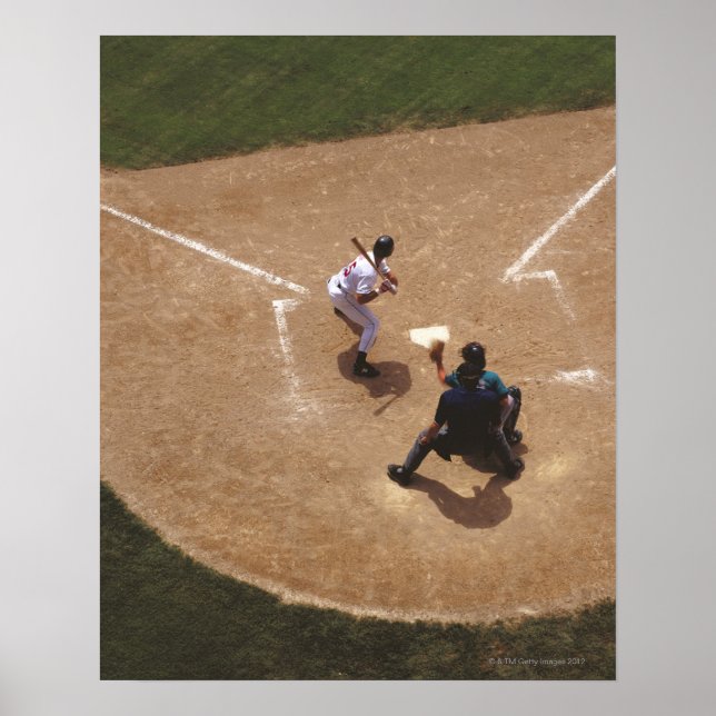 Baseball bei Zuhause Plate Poster (Vorne)