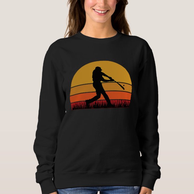 Baseball Beisbol Batter HR Home Run Hit Ball Bat C Sweatshirt (Vorderseite)