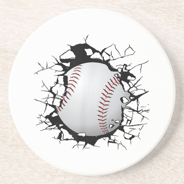 Baseball-Bekleidung - Baseball Getränkeuntersetzer (Vorne)