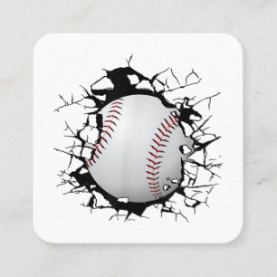 Baseball-Bekleidung - Baseball Quadratische Visitenkarte