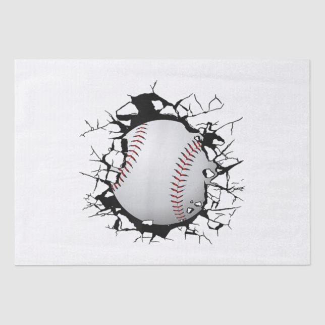 Baseball-Bekleidung - Baseball Seidenpapier (Vorderseite)