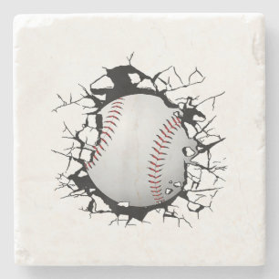 Baseball-Bekleidung - Baseball Steinuntersetzer