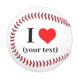 Baseball - Benutzerdefiniertes I Herz (Ihr Text)