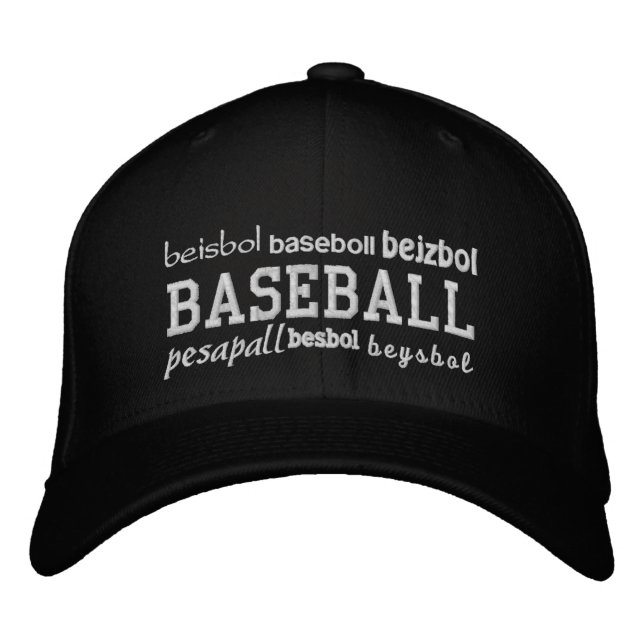 Baseball - bestickter Hat Bestickte Baseballkappe (Vorderseite)