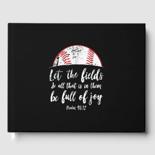 Baseball Bible Verse Niedlicher Christlicher Psalm Gästebuch