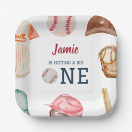 Baseball Big One Boy 1. Geburtstag Pappteller