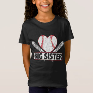 Baseball Big Sister Match Familie Softball Baseb T-Shirt