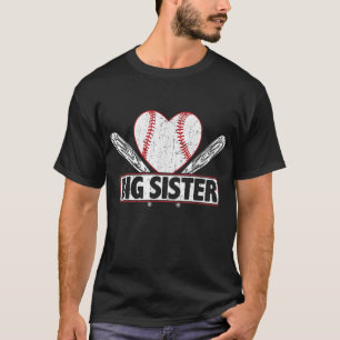 Baseball Big Sister Match Familie Softball Baseb T-Shirt