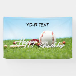 Baseball-Birthday-Banner mit Ihrem Text Banner