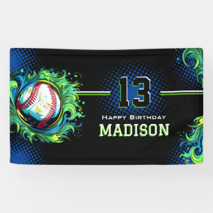 Baseball-Birthday-Party Banner