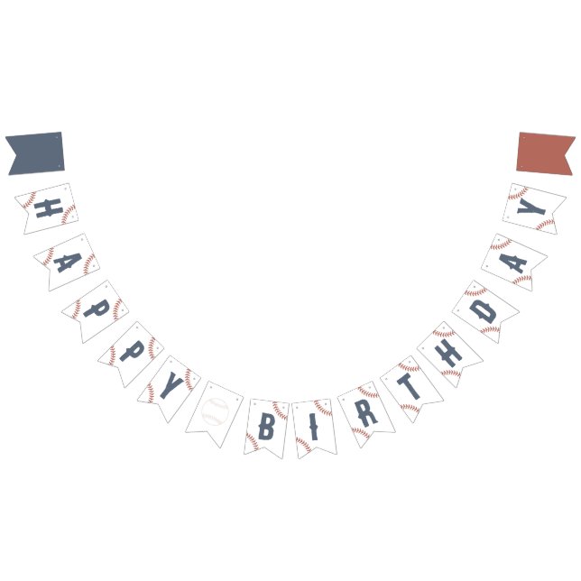 Baseball-Birthday-Party Wimpelkette (Alle)