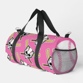 Baseball Bis in Den Tod Rosa Screwball-Grafiken Duffle Bag