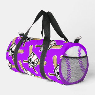 Baseball Bis Zum Tod Lila Spinner Grafik Duffle Bag