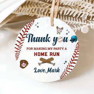 Baseball Boy Danke, Geburtstag Danke Geschenkanhänger