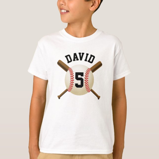 Baseball Boy Sport Team  T-Shirt (Vorderseite)