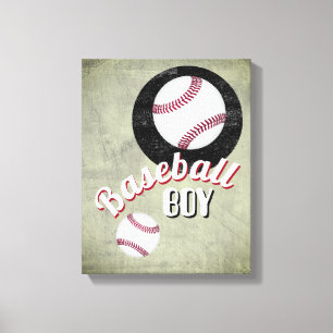 Baseball-Boy-Sport Zitat Not leidenden Hintergrund Leinwanddruck