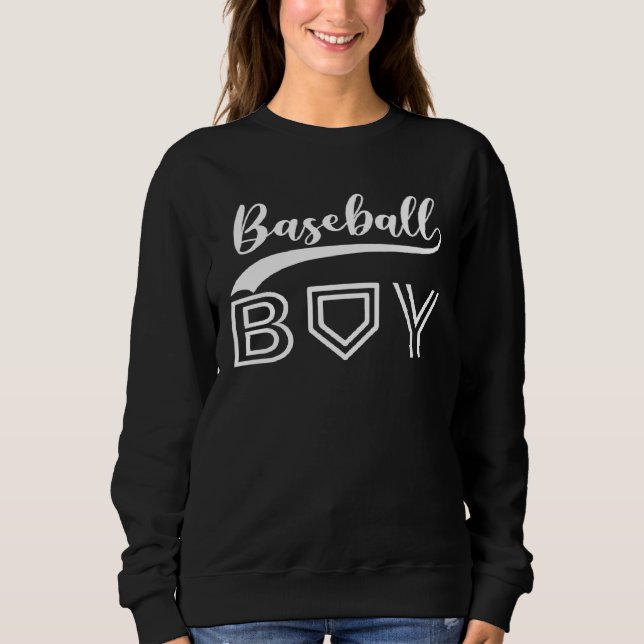 Baseball Boys Kids  Sport Fan Baseball Boy Sweatshirt (Vorderseite)