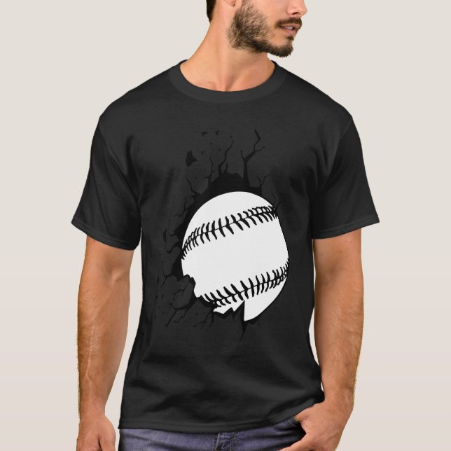 Baseball breakthrough for baseball players T-Shirt (Vorderseite)