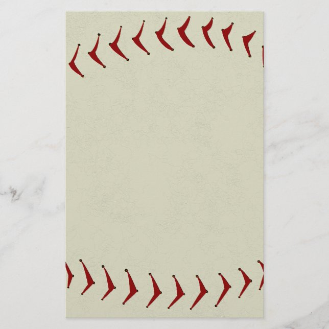 Baseball-Briefpapier Briefpapier (Vorderseite)