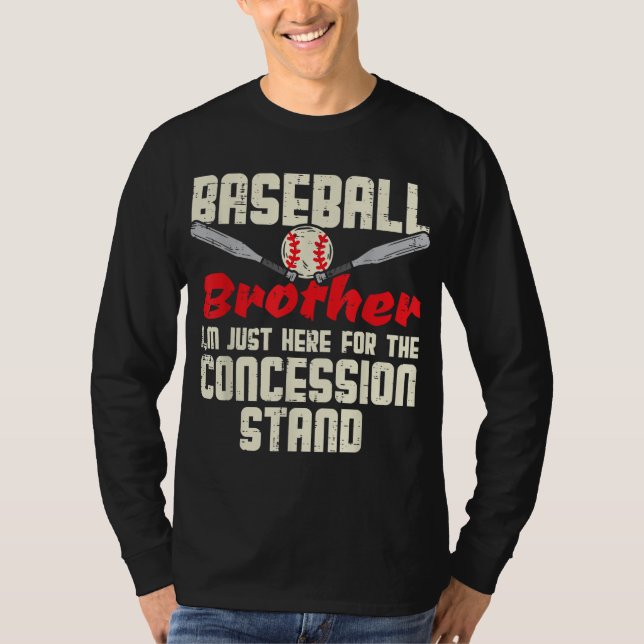 Baseball Brother Konzession Stand Familie Matching T-Shirt (Vorderseite)