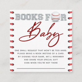 Baseball-Bücher für Baby Begleitkarte