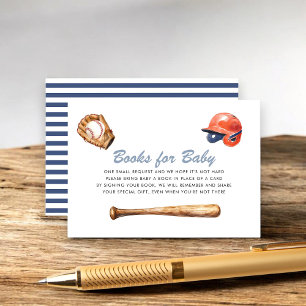 Baseball-Bücher für Baby-Karte Begleitkarte