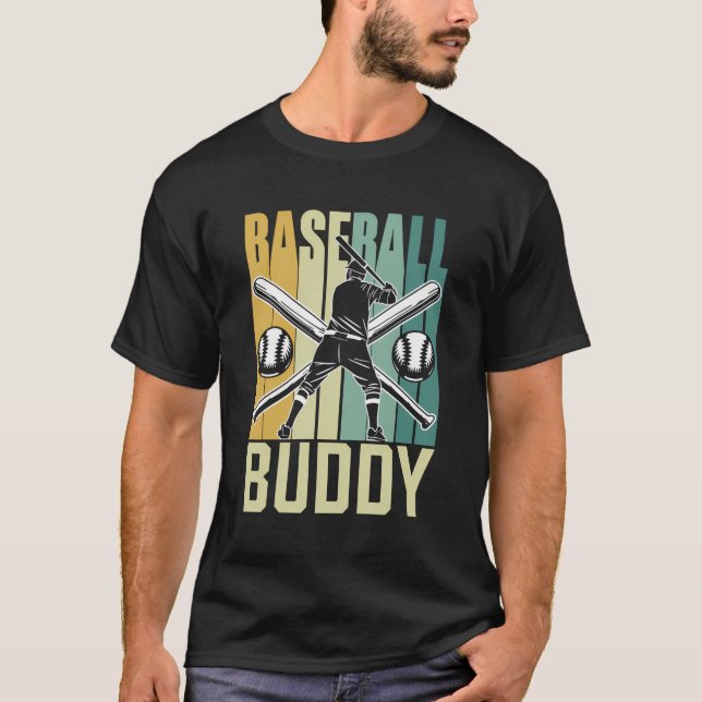 Baseball Buddy Lover Baseballer Player Hobby T-Shirt (Vorderseite)