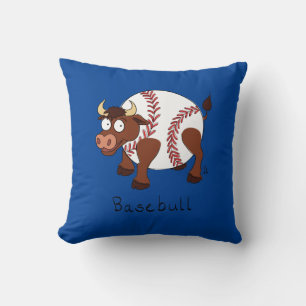 Baseball Bull Sports Funny Kids Kissen