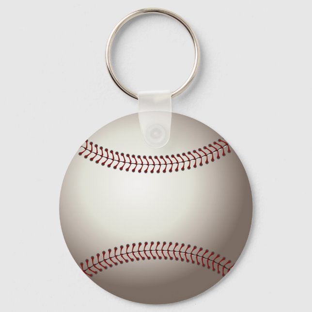 Baseball Button-Schlüsselanhänger Schlüsselanhänger (Vorderseite)