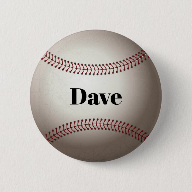 Baseball-Button-Vorlage, personalisieren Button (Vorderseite)