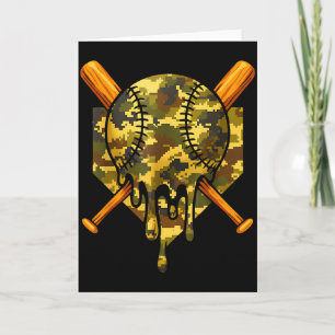 Baseball Camo Jungen Eiscreme Jugend Baseball Karte
