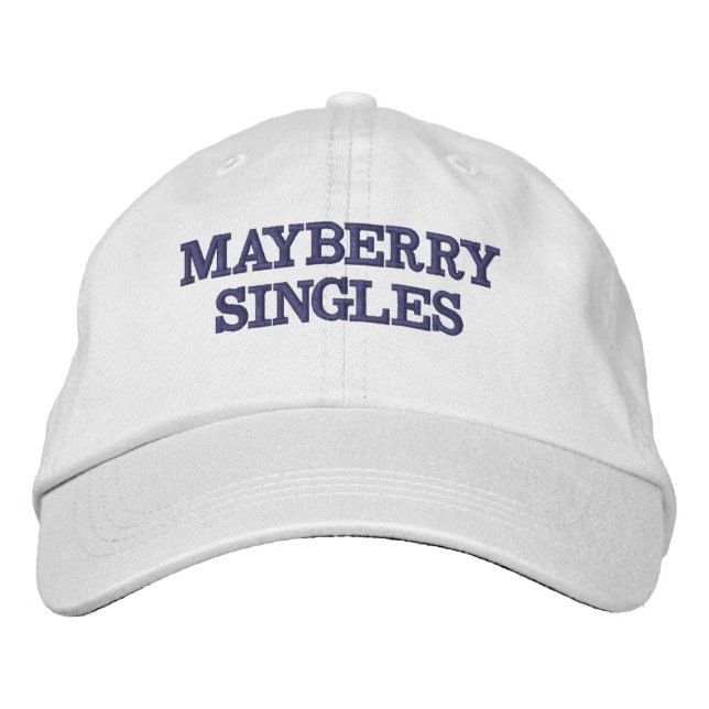Baseball Cap - Mayberry-Single Bestickte Baseballkappe (Vorderseite)