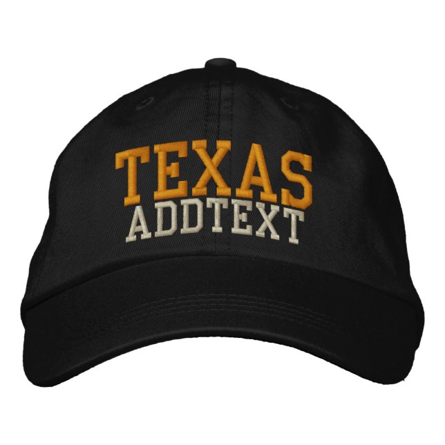 Baseball Cap -TEXAS - SRF Bestickte Kappe (Vorderseite)