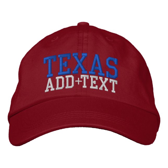 Baseball Cap -TEXAS - SRF Bestickte Kappe (Vorderseite)