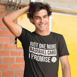 Baseball Card Collector Funny Trading Sprichwort T-Shirt