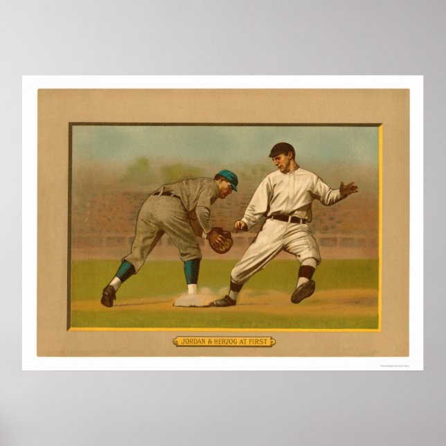 Baseball Card Play Action 1911 Poster (Vorne)