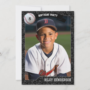 Baseball Cards Geburtstagsparty Einladung