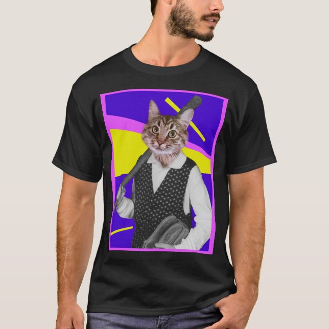 Baseball Cat T - Shirt (Vorderseite)