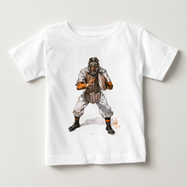 Baseball Catcher Baby T-shirt (Vorderseite)