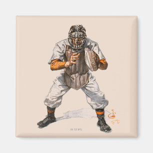 Baseball Catcher Magnet