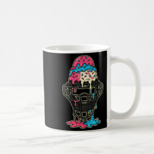Baseball Catcher Maske Ice Creme Tropfen Baseball  Kaffeetasse